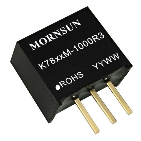 Mornsun DC/DC Regulated Power Supply Module, 2 Output, 24W, Hybrid K7812M-1000R3 - main