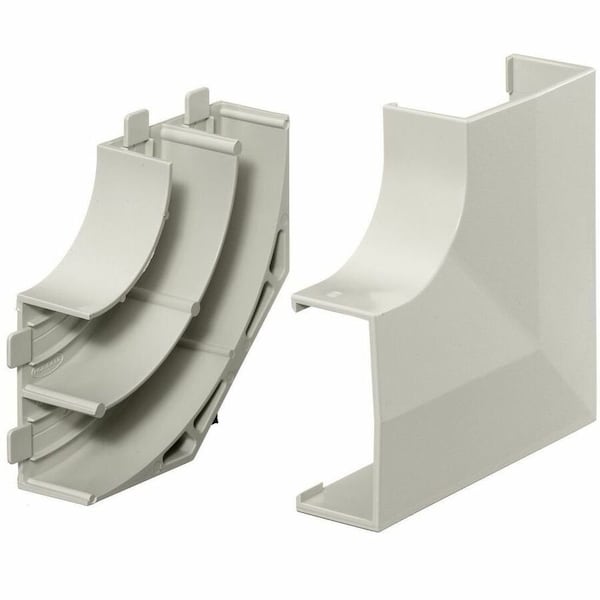 Hubbell Wiring Device-Kellems Flat Elbow Base and Cover, White PW2FEBC - main