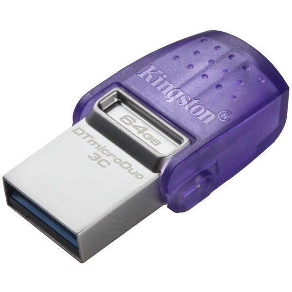 Kingston 64GB DATATRAVELER MICRODUO 3C 200MB/S DUAL USB-A + USB-C DTDUO3CG3/64GB - main