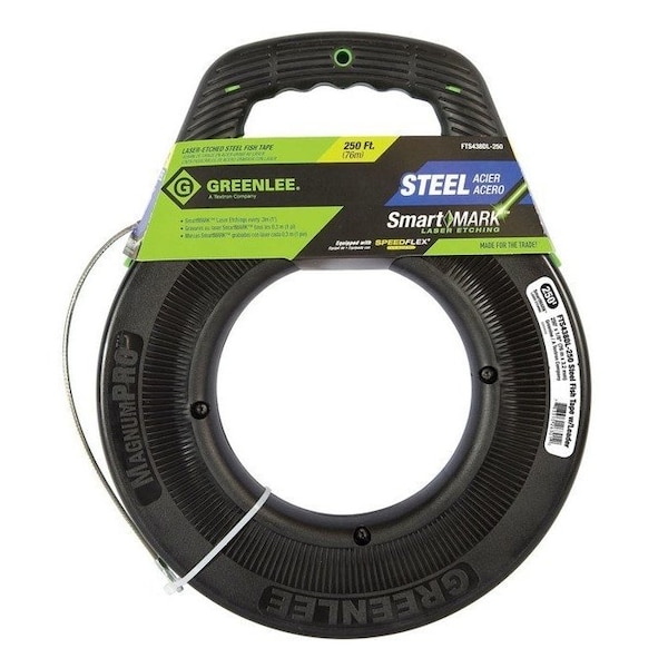 Green Leaf FISHTAPE STEEL-250 W/LEADER FTS438DL-250 - main