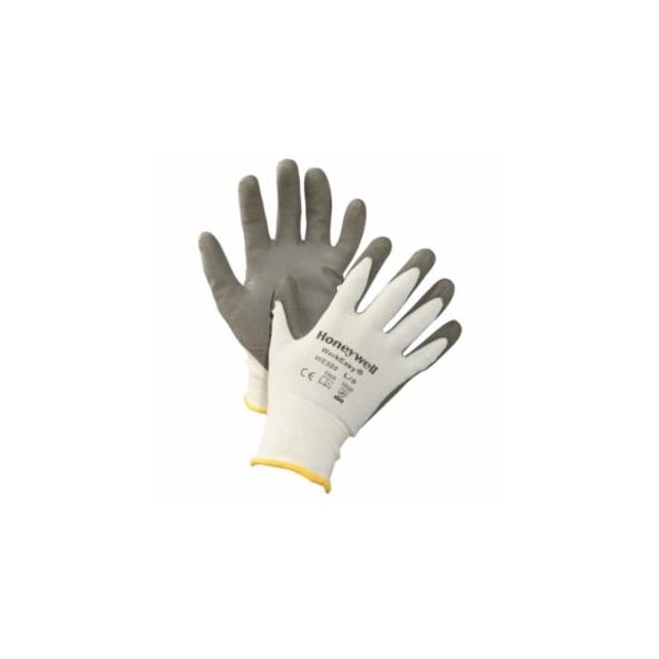 Honeywell WorkEasy Gloves, 7113G, PU Palm Coating, Medium, Gray/Yellow, 10PK 582-WE22-7113G-8/M - main