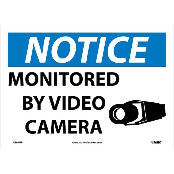Nmc Notice Monitored By Video Camera Sign, N297PB N297PB - main