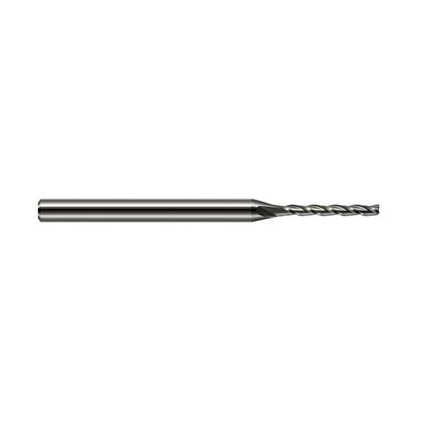 Harvey Tool 0.0280in (.7 mm) Cutter DIA x 0.2240in Length of Cut Carbide Square End Mill, 4 Flutes 826828 - main