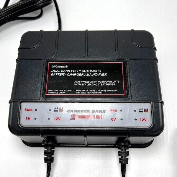 Liftcharger BCR-24020 Replacement Charger for Bruno Wheelchair Lift, Vertical Platform Lifts LVC-24020 - main