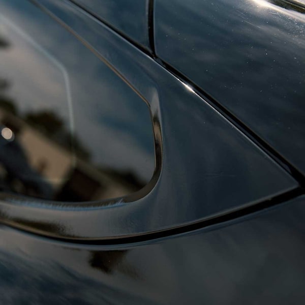Tesbros PROTECTIVE FILM To Remove Exterior Chrome Trims Satin Black Vinyl With 2 Sets Of Each Window Trim TB-CDS-POST-STNBL - main