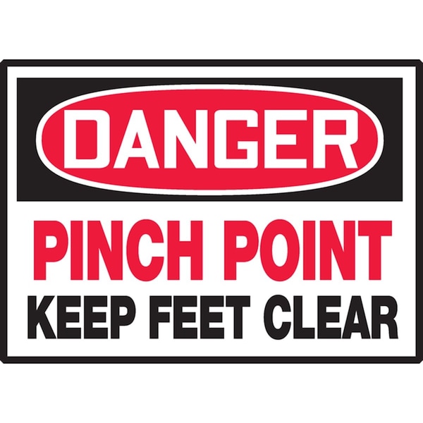 Accuform OSHA DANGER SAFETY LABEL PINCH LEQM121VSP - main
