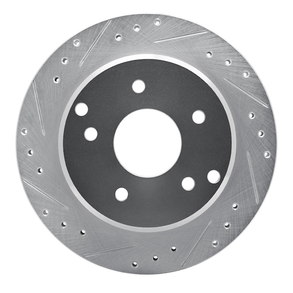 Dynamic Friction Co DFC Brake Rotor - Drilled and Slotted - Silver 631-47016L - main