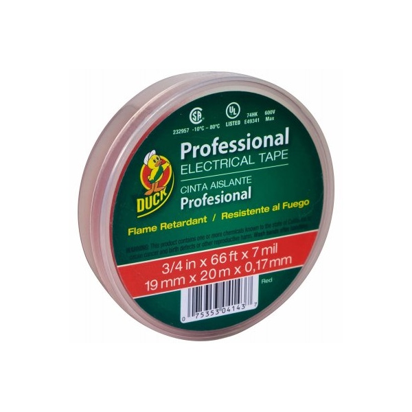 Duck Brand Eletrcl Tpe 3/4"X66' Red 300878 - main