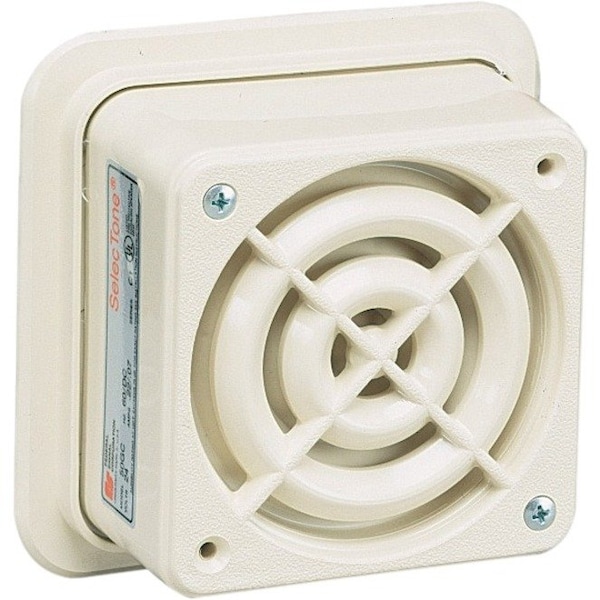 Federal Signal Signaling Device, Horn, Continuous, 120V AC, 64 to 88dB, ABS Plastic, White, Surface Mount 50GC-120BG - main
