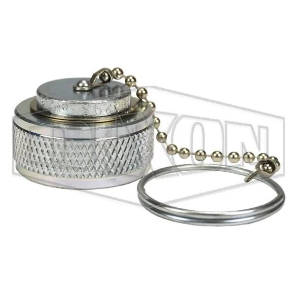 Dixon Hose Cap with Ring and Chain, 1-3/4 in, Female ACME, Steel, Domestic ME229S-1 - main