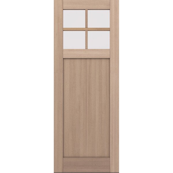 Doornmore CRF-P1G4, 37.75" x 98" ( 36" Door) Left Hand, Mahogany SDL 4 Lite Exterior Door CRF-P1G4-SW-3696_1_LI - main