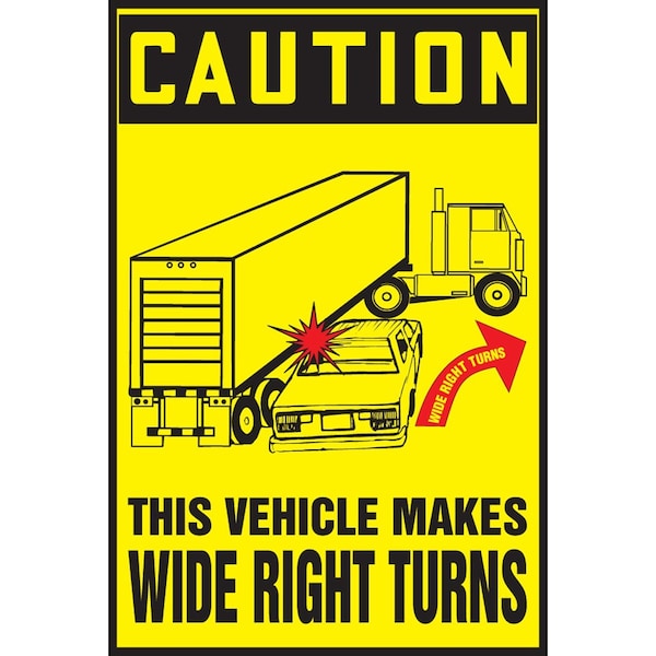 Accuform OSHA CAUTION SAFETY LABEL THIS LVHR616RFE - main