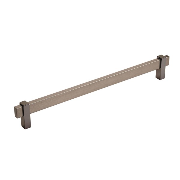 Amerock Mulino 10-1/16 in 256 mm Center-to-Center Black Brushed Nickel/Black Nickel Cabinet Pull BP36726BBNBN - main
