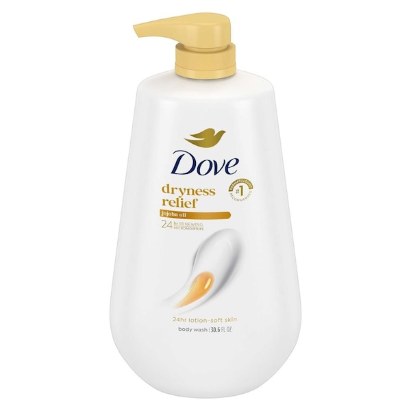 Dove Dryness Relief with Jojoba Oil Body Wash with Pump, 30.6 Ounce, 3PK 62674056 - main