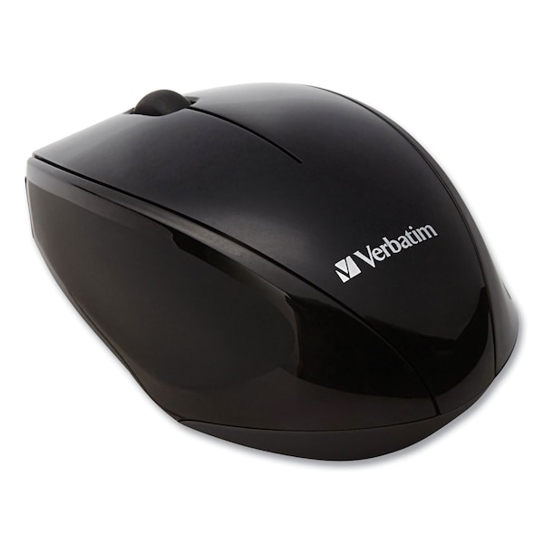 Verbatim Wireless Notebook Multi-Trac Blue LED Mouse, 2.4 GHz/32.8 ft, Black 97992 - main