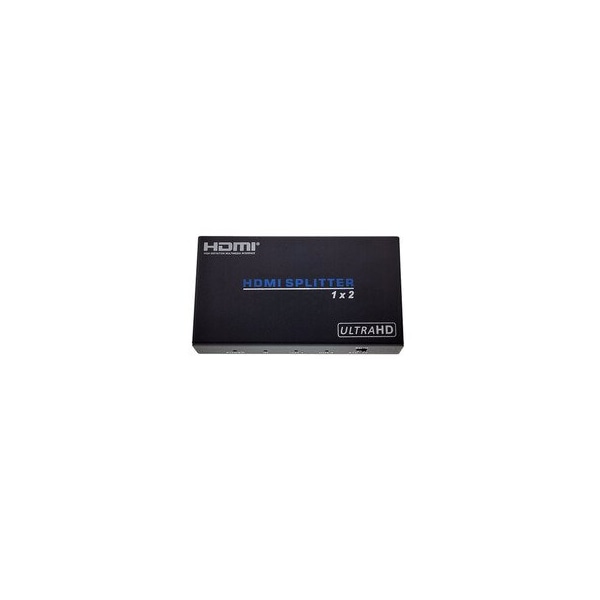Cable Wholesale 2 way HDMI Amplified Splitter, HDMI High Speed with Ethernet, 4Kx2k at 60Hz, HDMI v2.0, 41V3-03020 - main