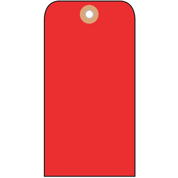 Nmc Tags, Blank, Red, 1 7/8x3 3/4, Cardstock BPT5R - main