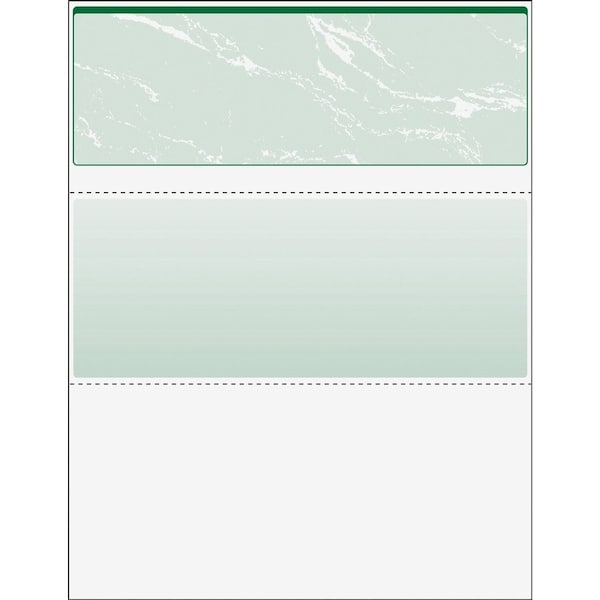 Paris DocuGard, STANDARD SECURITY CHECK, 11 FEATURES, 8.5 X 11, GREEN MARBLE TOP, 500/REAM 04502 - main