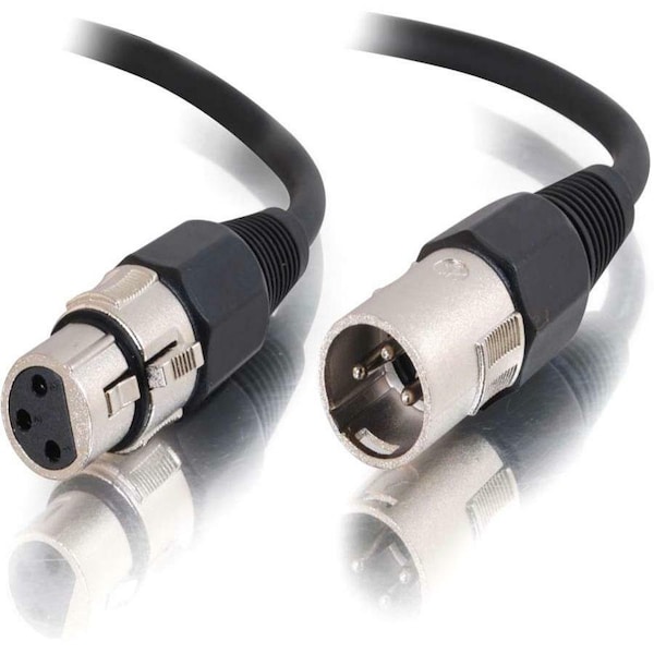 C2G 50ft Pro-Audio XLR Male to XLR Female Cable - XLR Male - XLR Female - 50ft - Black 40062 - main