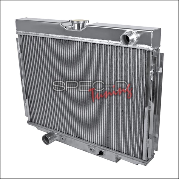 Powerhouse 24 in. Left Side 67-70 Ford Mustang Aluminum 3-Row Cooling Radiator PO1413249 - main
