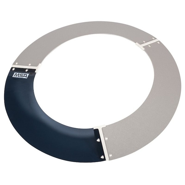 Safety Works 697410 Sun Shield, Polyurethane, Gray, Smoke Tint, For V-Gard Full-Brim Hat, TopGard Full-Brim Hat 281-SSE-FB - main