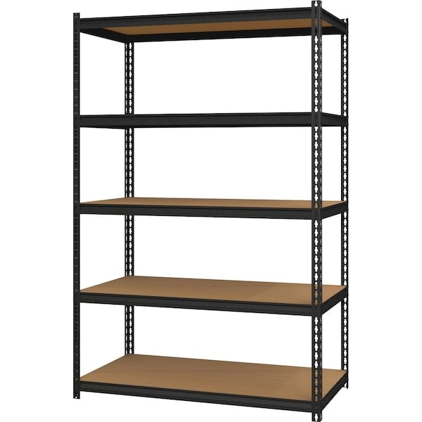 Iron Horse Boltless Shelving Unit, 5 Shelves, Steel, 24 in D x 48 in W x 72 in H 20994 - main
