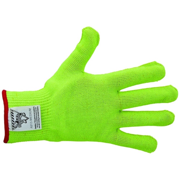 Workhorse Color-Coded Cut-Resistant Hand Protection Gloves, FDA-Compliant, A8, 13 Gauge WH A513-YEL-MED - main