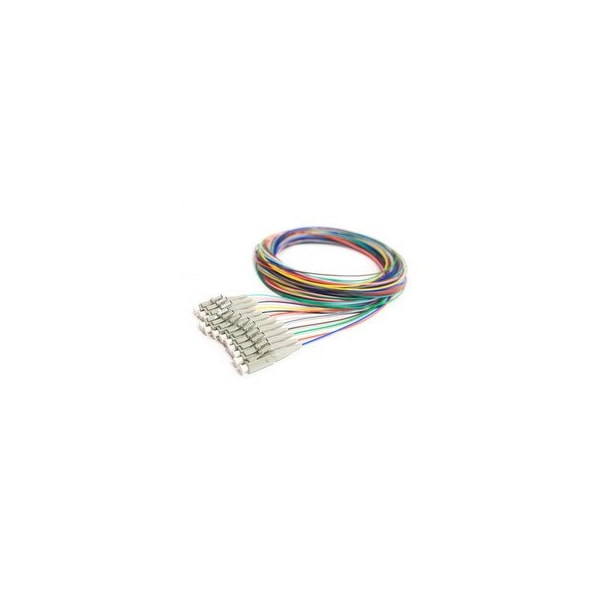 Cable Wholesale 12 Strand Fiber Pigtail, OM1 - 62.5/125, Multmode Beige Boot LC/PC connectors, 3 meter 15F1-12012 - main