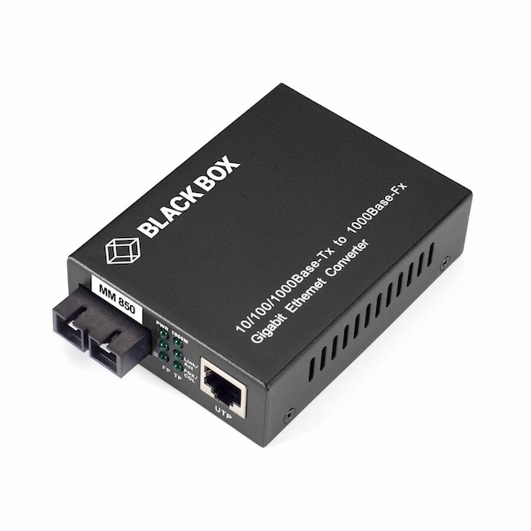 Black Box Black Box Media Converter, Ethernet to Fiber, 10/100/1000 Mbps LGC211A-R2 - main
