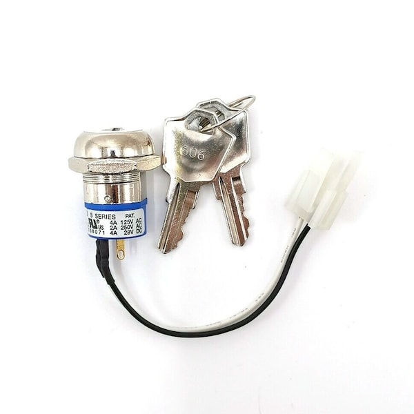 Liftcharger Acorn Brooks 120 / 130 Superglide Stairlift Key Switch with Plug and 2 Key SWAB130-2K - main