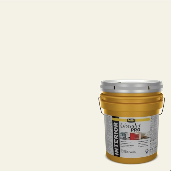 Rodda Paint Rodda Cascadia PRO Interior Paint and Primer in One, Flat, 5 Gallon, Standard White 4100015-CA025/Standard White - main