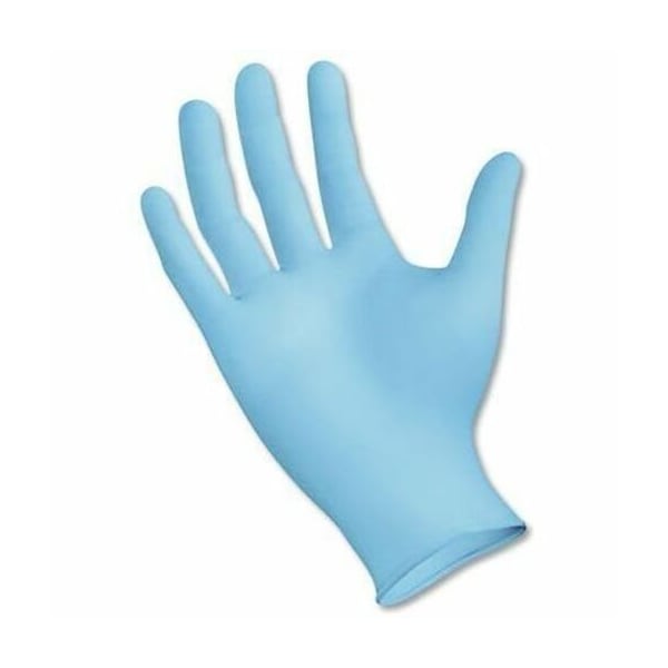 Boardwalk Disposable Gloves, 5 mil Palm, Nitrile, Powder-Free, Latex Free, L, 100 PK, Blue 382LBXA - main