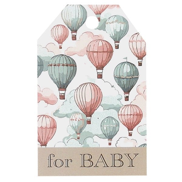 Nashville Wraps Baby Balloon Gloss Gift Tag, 2.25x3.5, 50PK PTBB - main