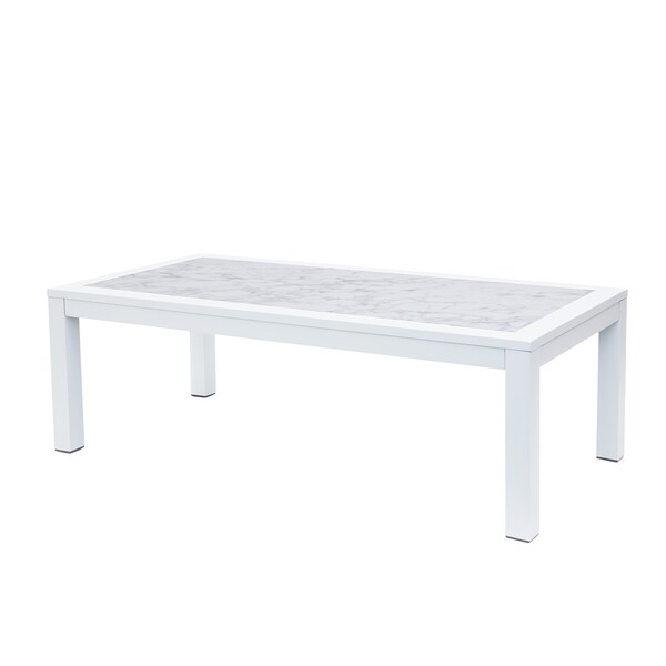 Bfm Seating Belmar Inlay Coffee Table PH6104CR-WH - main