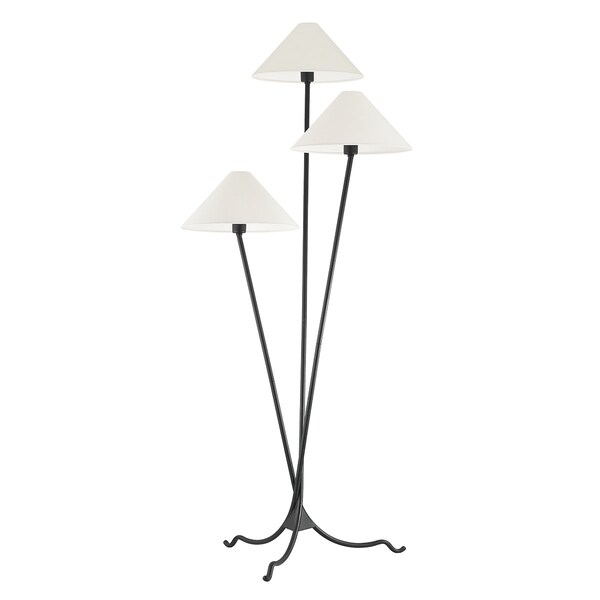 Troy Lighting Colin King X Cedar 3 Light Floor Lamp 30.5 In. Forged Iron PFL1770-FOR - main