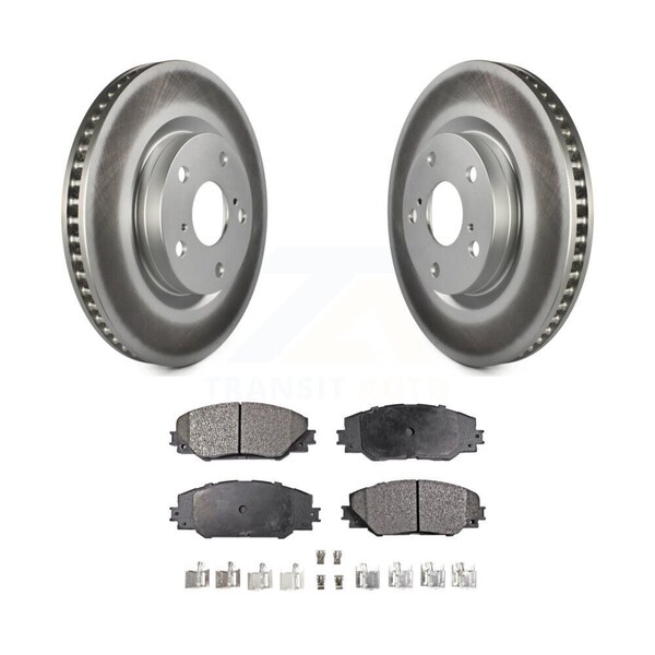 thumbnail image 2 of Front Disc Rotors + Brake Pads Kit – Fits Toyota RAV4 Matrix, Pontiac Vibe, Scion IM TC, Corolla IM, Mirai 2 of 5
