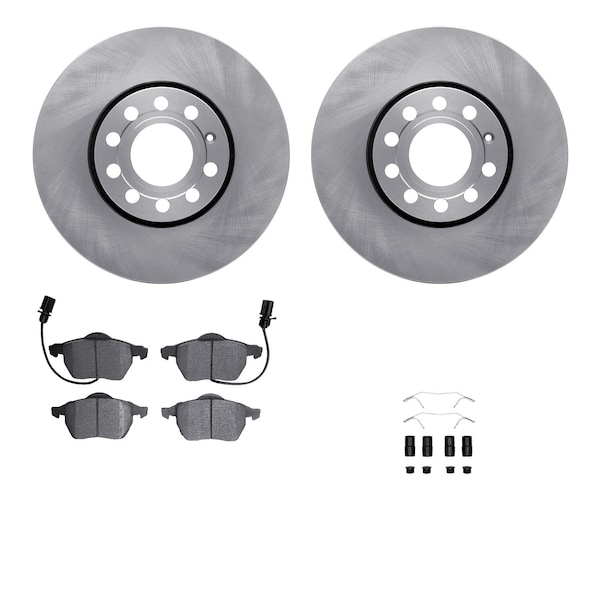 Dynamic Friction Co DFC Brake Rotor with 5000 Brake Pads and Hardware Kit 6512-73281 - main