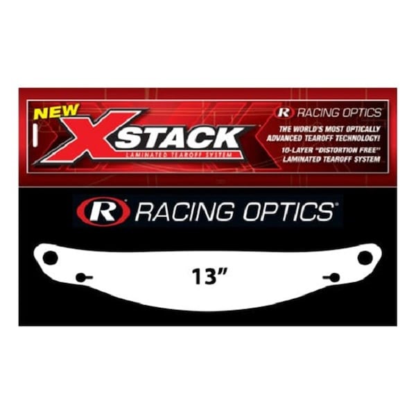 Racing Optics 13 in. Laminated Tearoff, Clear ROP10214C - main