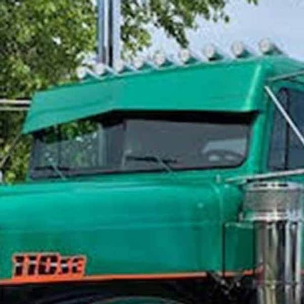 Ilc Replacement For Freightliner Classic 120 Year 1998 10X7 Stainless Steel Reverse Bowtie Visor WZ-ESA7-E - main