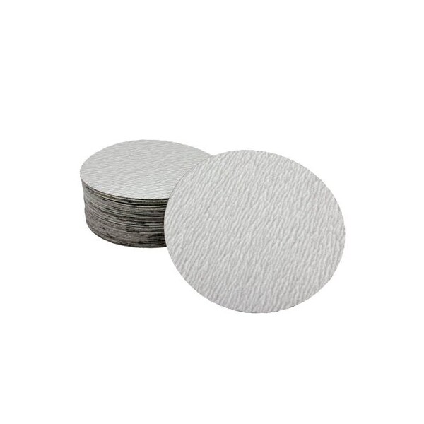 Renegade Products Usa 5 in White Hook & Loop Aluminum Oxide Sanding Discs, 50PK PPV5XNHVC15 - main
