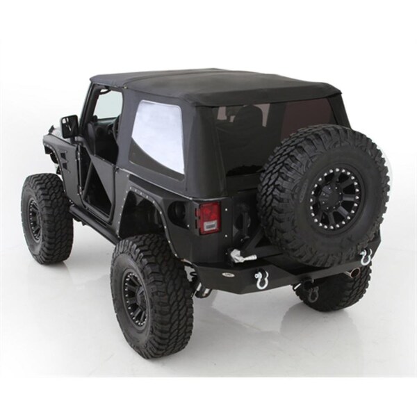 Smittybilt 07-18 WRANGLER (JK) 2 DOOR BOWLESS COMBO TOP W/TINTED WINDOWS - BLACK DIAMOND 9073235 - main