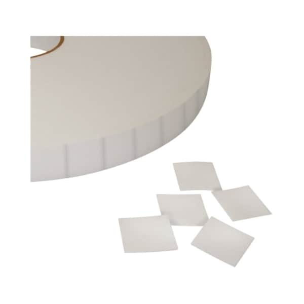 Box Partners Tape Logic 1 x 1 in. 0.062 in. Thick Polyethylene Double Sided Foam Squares, White - Roll of 324 T95213 - main