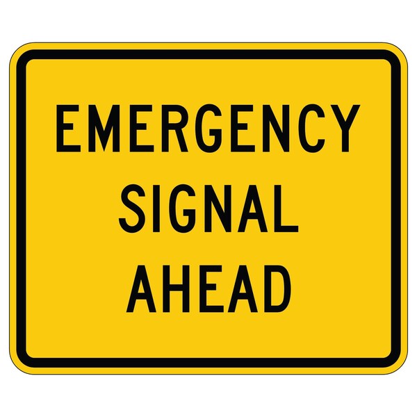 Sign Solutions Usa Traffic Sign, 36 in Width, Aluminum Sign, Horizontal Rectangle DUS06DFY3630W11-12P - main