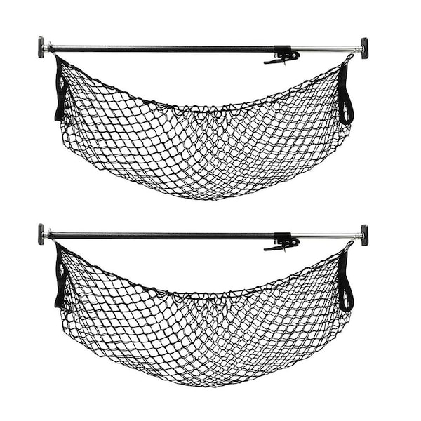 Mytee Products Ratchet Cargo Bar Adjustable w/ Storage Net - 40in - 70in, 2PK CargoBar-M70x2 - main