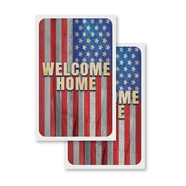 Signmission Welcome Home, Vinyl Decals Only 24 Inch x 36 Inch, Vinyl Decal, 2PK DSB-2436-2PACK-30436 - main