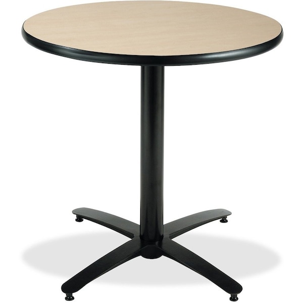 Kfi Round KFI 30in Natural Round Breakroom Table with Arched X Base, 29 W, 30 L, 29 H T30RD-B2115-NA - main