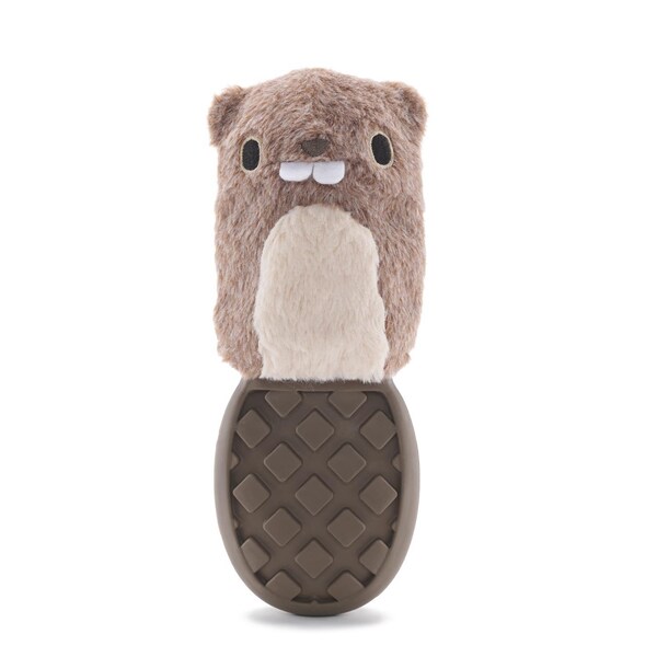 Bark Blue Cotton/Rubber PB Beaver Dog Toy Medium 214517 - main