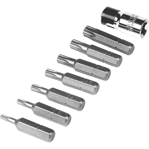 Performance Tool 8-Pc Tamper Resistant Star Bit Set, W1386 W1386 - main