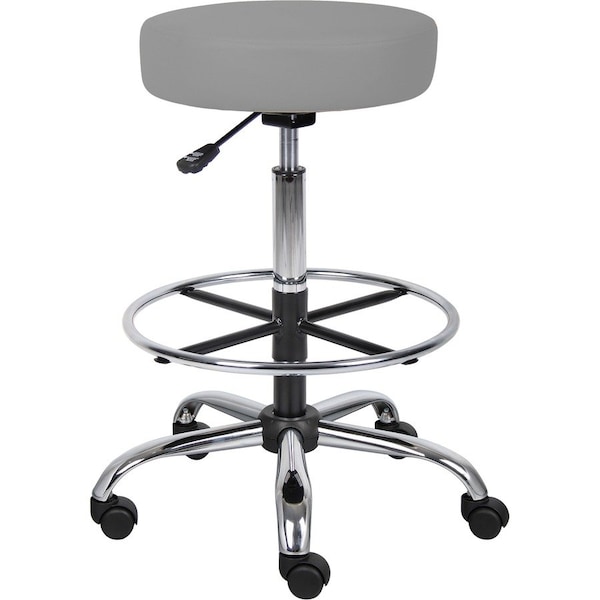 Boss Caressoft Medical/Drafting Stool B16240-GY - main