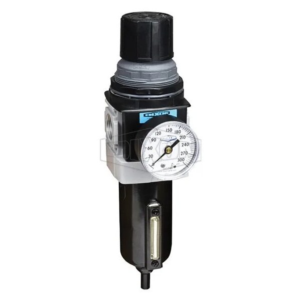 Dixon Wilkerson by Self-Relieving Standard Filter/Regulator with GC230 Gauge and Sight Glass, 3/8 in NPT/B B28-03MGMB - main